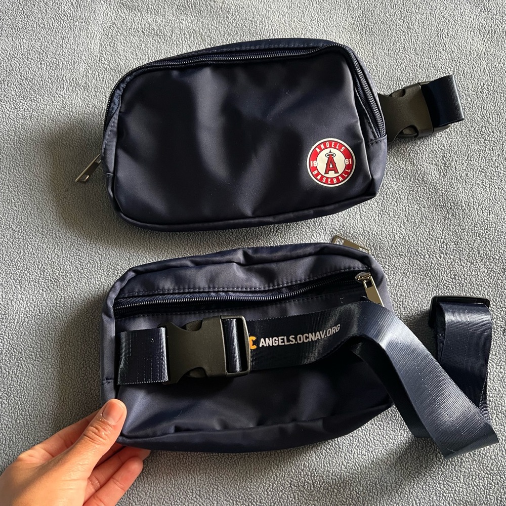 Angels Blue Belt Bag Sleek Design Adjustable Straps